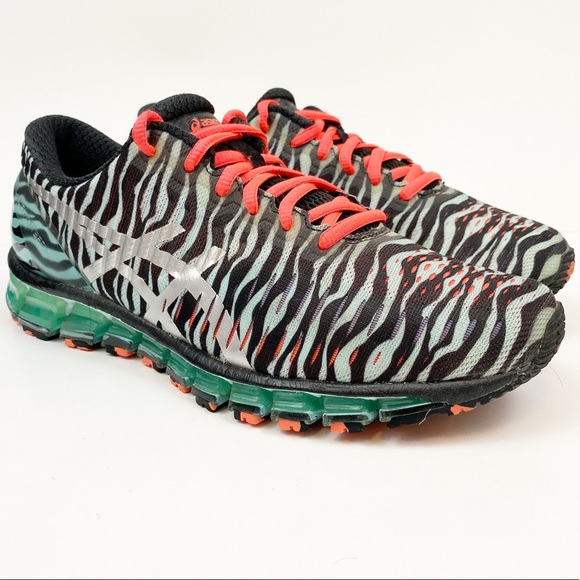 Asics Shoes - ASICS Gel Quantum 360 Zebra Running Shoes Size 9.5